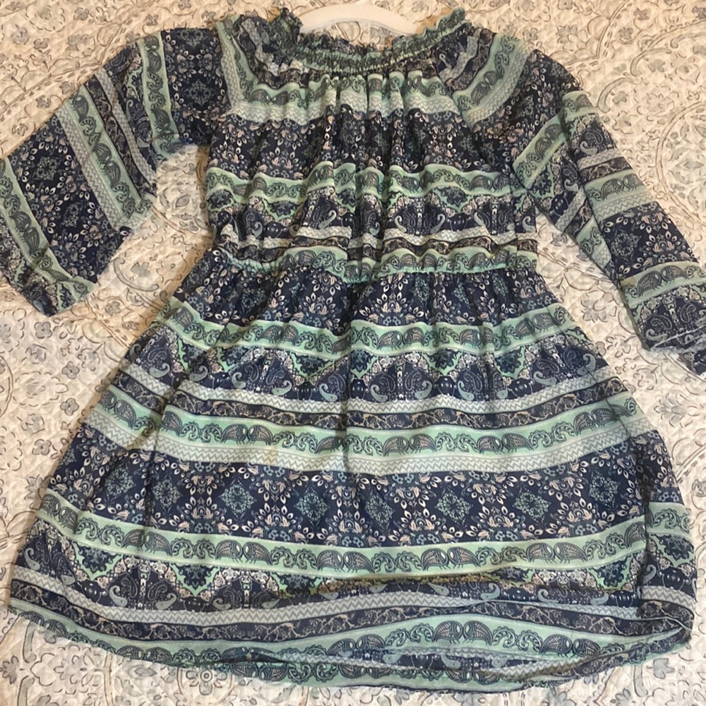 Alya brand dress purchased from Francesca’s, size large, light blue